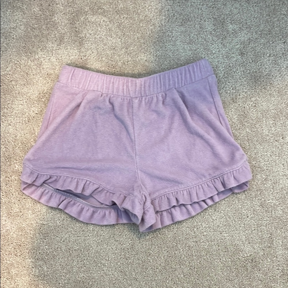 J. Crew Kids Lavender Ruffle Shorts
